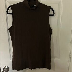 Croft & Barrow Brown Fitted Tank‎ Top